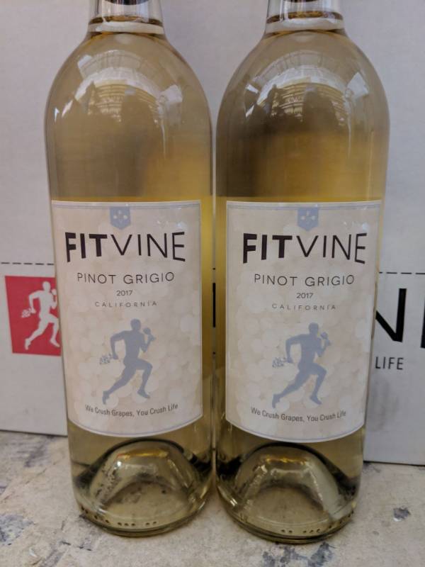 lot 9582 image: (5) 750mL Fit Vine 2017 Pinot Grigio 13.5Perc Alc By Vol