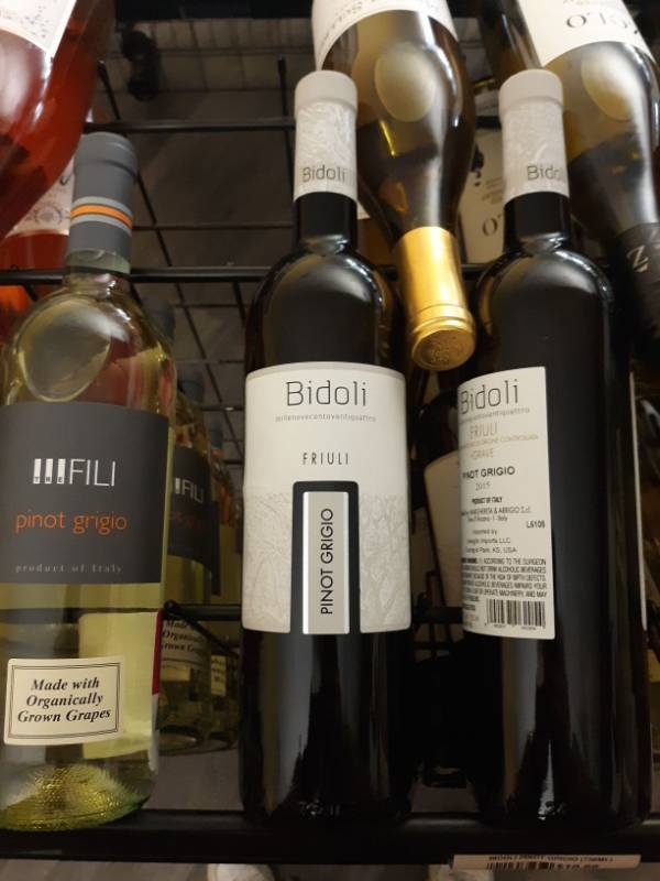 lot 9613 image: (6) Bidoli 2014 Pinot Grigio