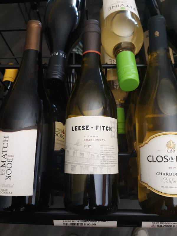 lot 9654 image: (3)Leese Fitch 2017 Chardonnay