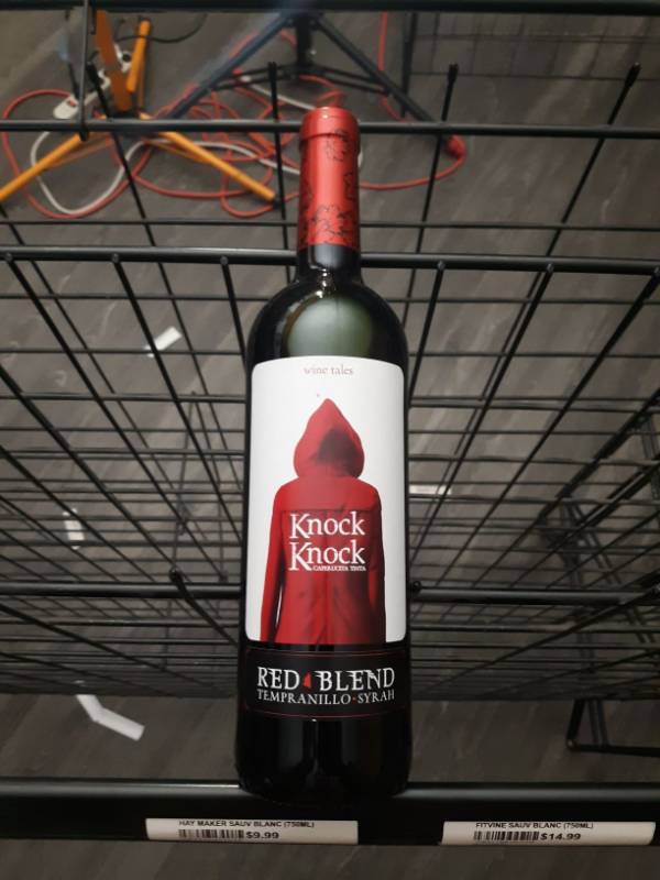 lot 9688 image: (3) Wine Tales Knock Knock Red Blend