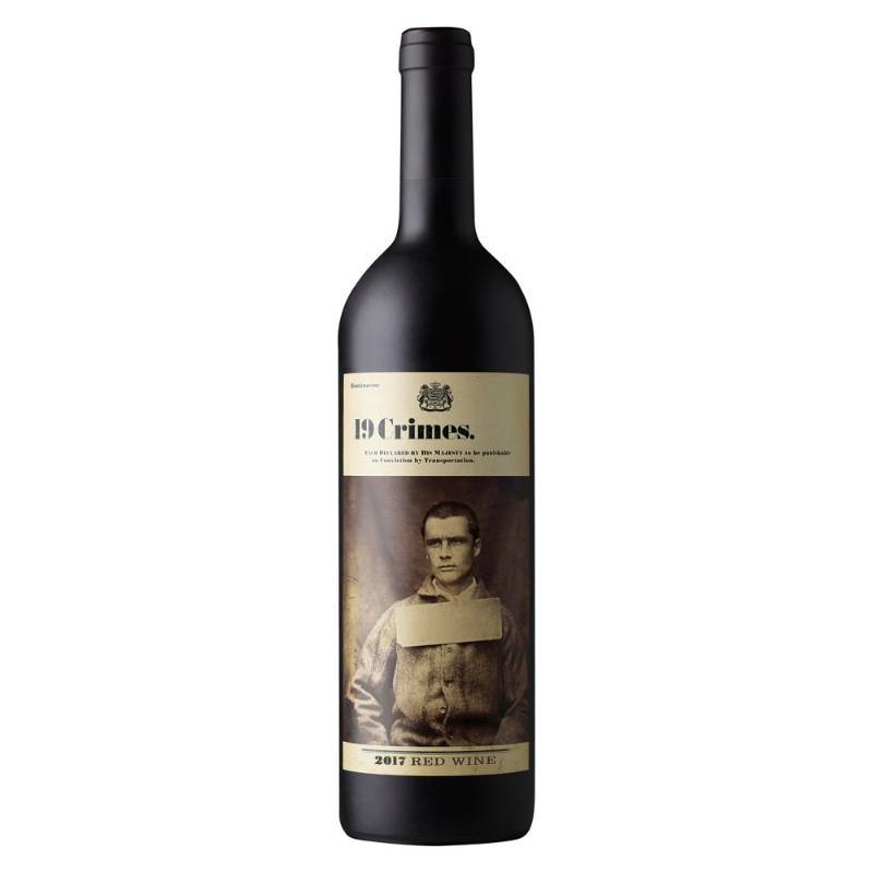 lot 9698 image: (12) 19 Crimes Red Wine