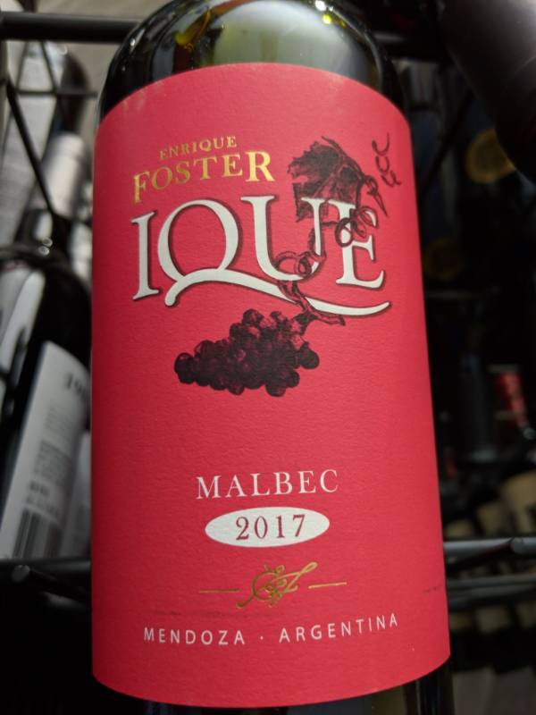 lot 9701 image: (11) 750mL Enrique Foster Ique Malbec 13.5 Perc Alc By Vol