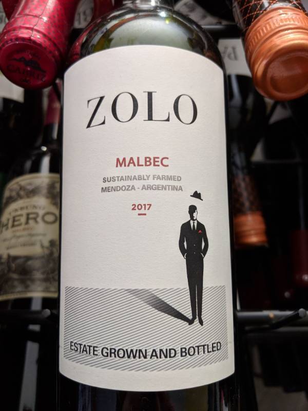 lot 9704 image: (6) 750mL Zolo Malbec Red Wine 13.5 Perc Alc By Vol, Retail 12.99Each