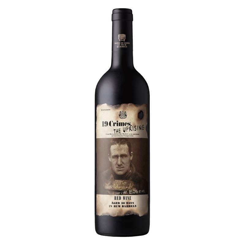 lot 9716 image: (6) 750mL 19 CRIMES UPRISING RED AUSTRALIA,15 Perc Alc By Vol Retail 9.99