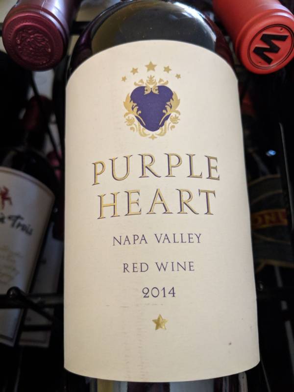 lot 9718 image: (7) 750mL Purple Heart Red Blend Red Wine 14.3Perc Alc By Vol, Retail Is 17.99