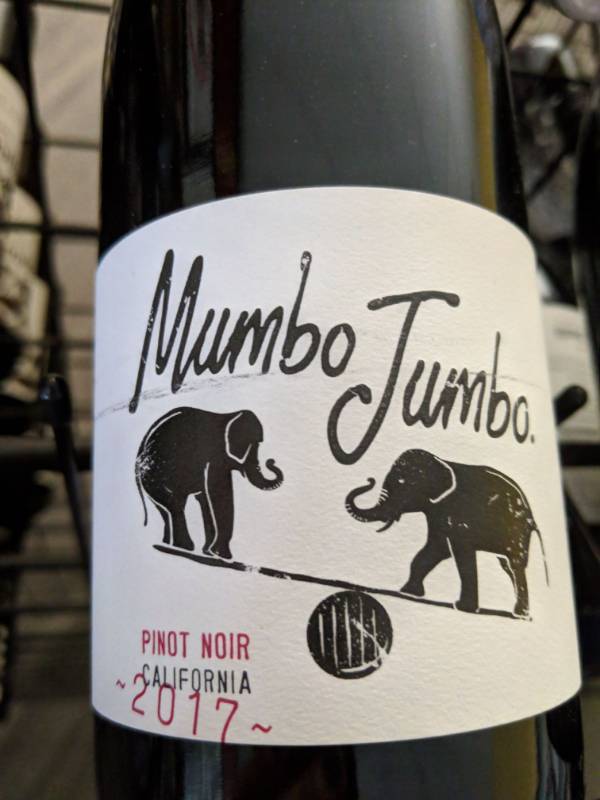 lot 9737 image: (9) 750mL Mumbo Jumbo Pinot Noir 14 Perc Alc By Vol, Retail 12.99Each