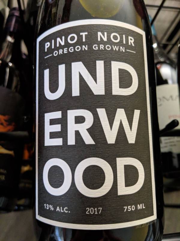 lot 9741 image: (4) 750mL Under Wood - Pinot Noir Wine 13 Perc Alc By Vol, Retail 12.99 Each