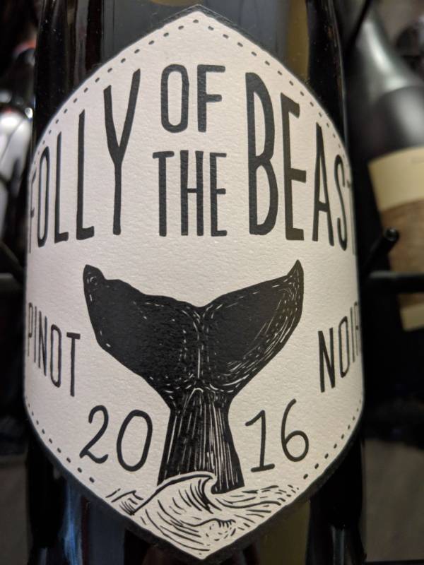 lot 9745 image: (3) 750mL Folly Of The Beast Pinot Noir 13.9 Perc Alc By Vol, Retail 17.99 Each