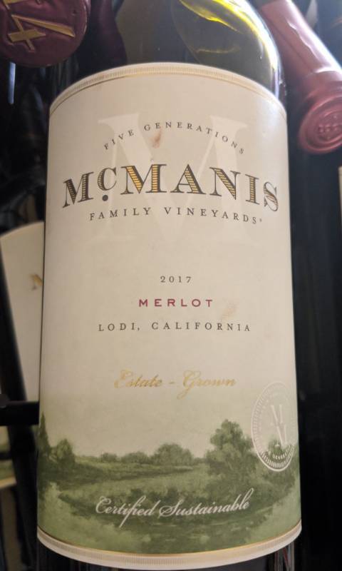 lot 9754 image: (6) 750mL 2017 McManis Family Vineyards - Merlot 13.5Perc Alc By Vol