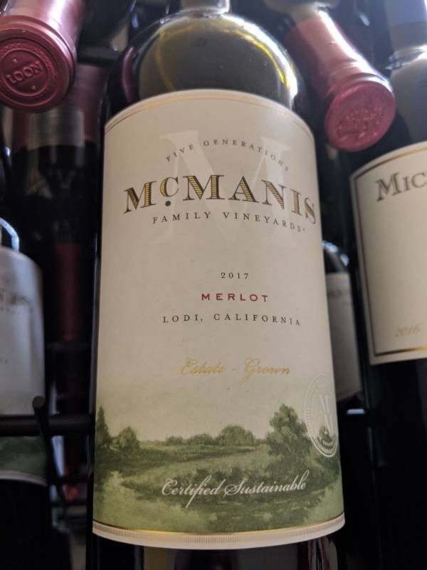 lot 9755 image: (7) 759mL McManis Family Vineyards - Merlot 13.5Per Alc By Vol