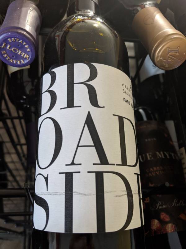 lot 9782 image: (4) Broadside 2016 Cabernet Sauvignon Paso Robles 13.5 Perc Alc By Vol