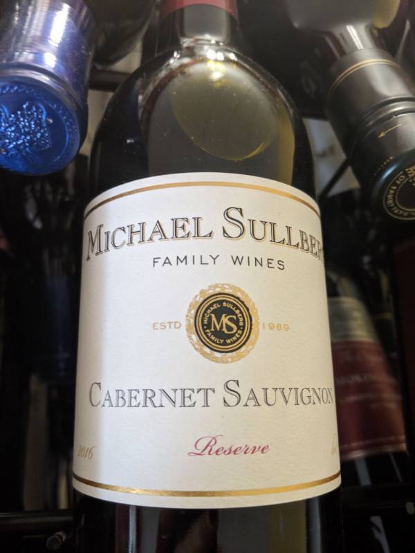 lot 9789 image: (8) 750mL 2016 Michael Sullberg Family Wines Cabernet Sauvignon 13.2 Per Alc By Vol
