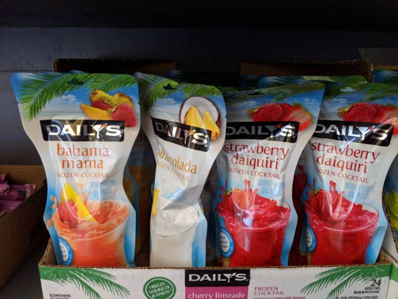 Daily's peach best sale daiquiri pouch