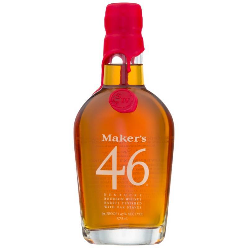 lot 9853 image: (1) 375mL Makers 46 Bourbon Whisky 47Perc Alc By Vol