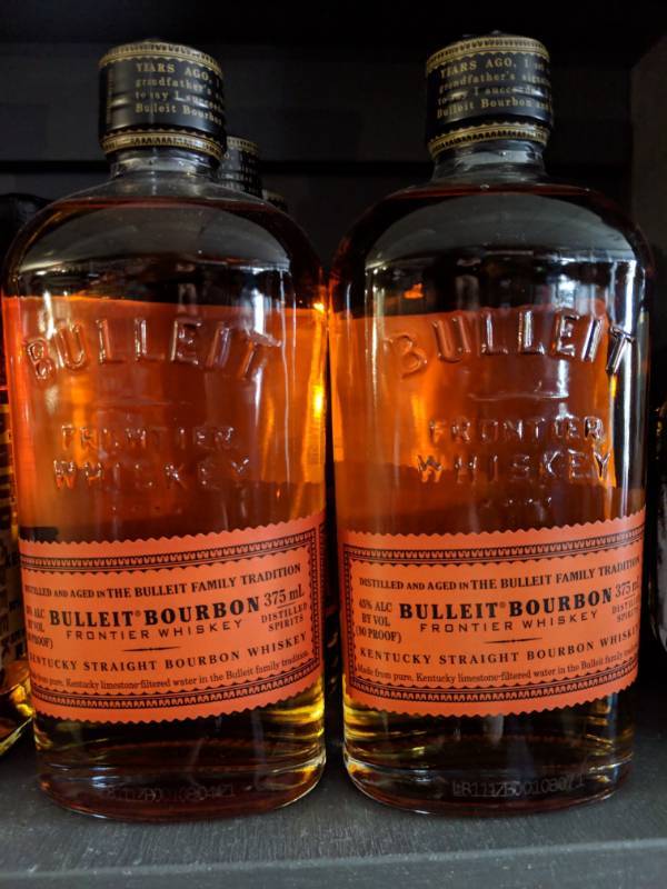 lot 9859 image: (2) 375mL Bulleit Bourbon Kentucky Bourbon 45 Perc Alc By Vol