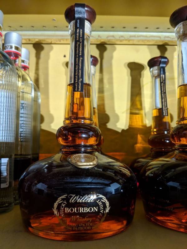 lot 9930 image: (2) 750mL Willett Pot Still Reserve Small Batch Bourbon Whiskey Genie Bottle 47Per Alc By Vol