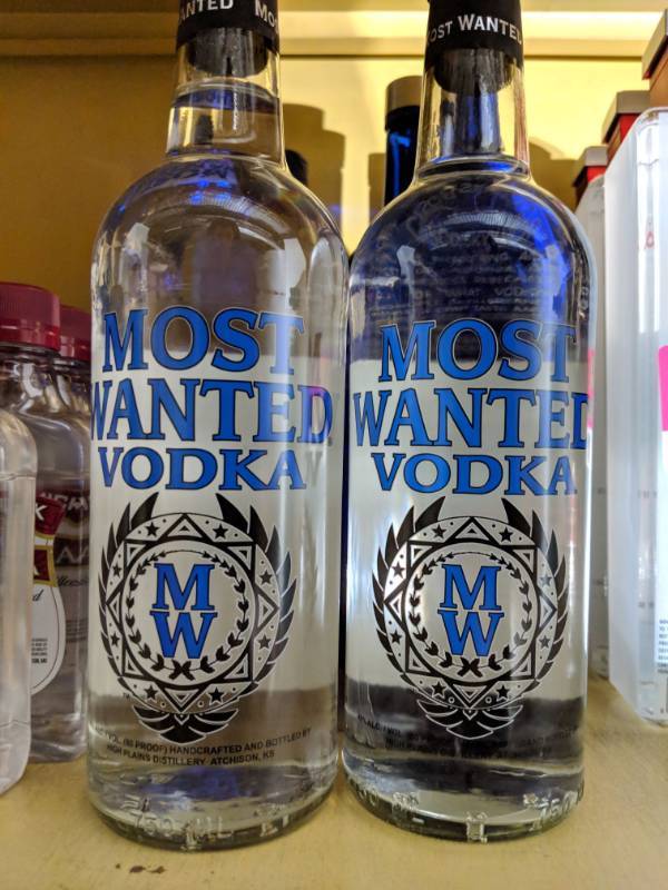 lot 9980 image: (3) 750mL Most Wanted Vodka 40Pwrc Alc By Vol