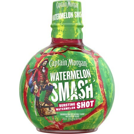 lot 9999 image: (4) 750 mL Captain Morgan Watermelon Smash 25Perc Alc By Vol 50 Proof