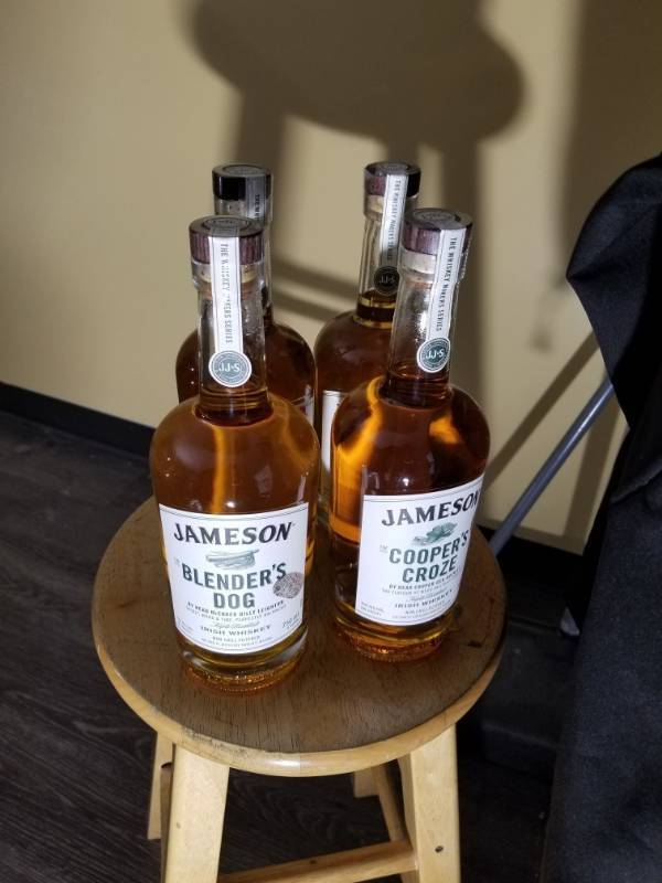 lot 9793 image: (4) Jameson Blenders Dog 750mL