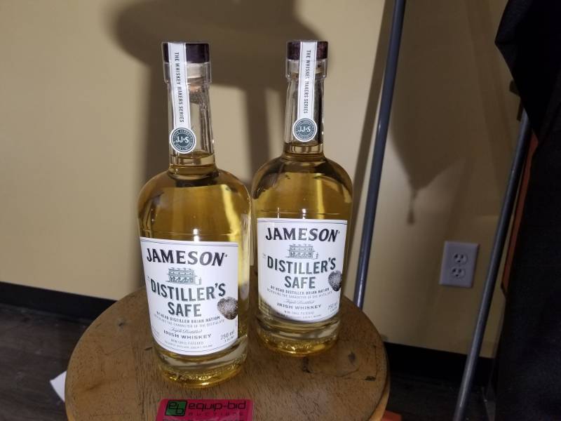 lot 9794 image: (2) Jameson Distillers Safe Irish Whiskey 750mL