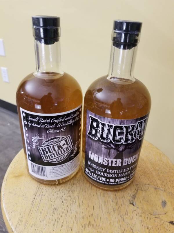 lot 9798 image: (2) Buck U Monster Buck Whiskey 750mL