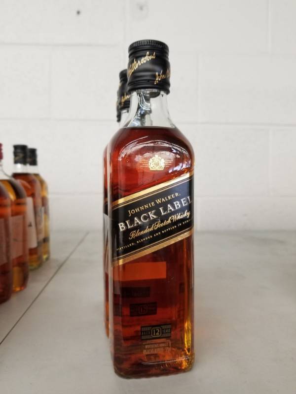 lot 9881 image: (3) Johnnie Walker Black Label 375ML