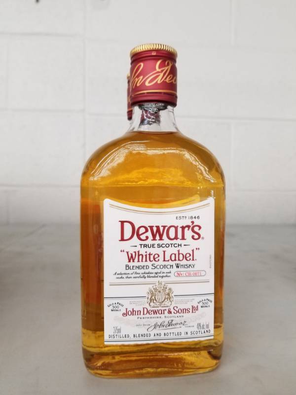 lot 9882 image: (2) Dewars White Label Scotch 375ML