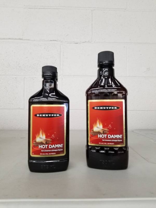 lot 9906 image: (2) Hot Damn 375ML, (1) Hot Damn 750ML