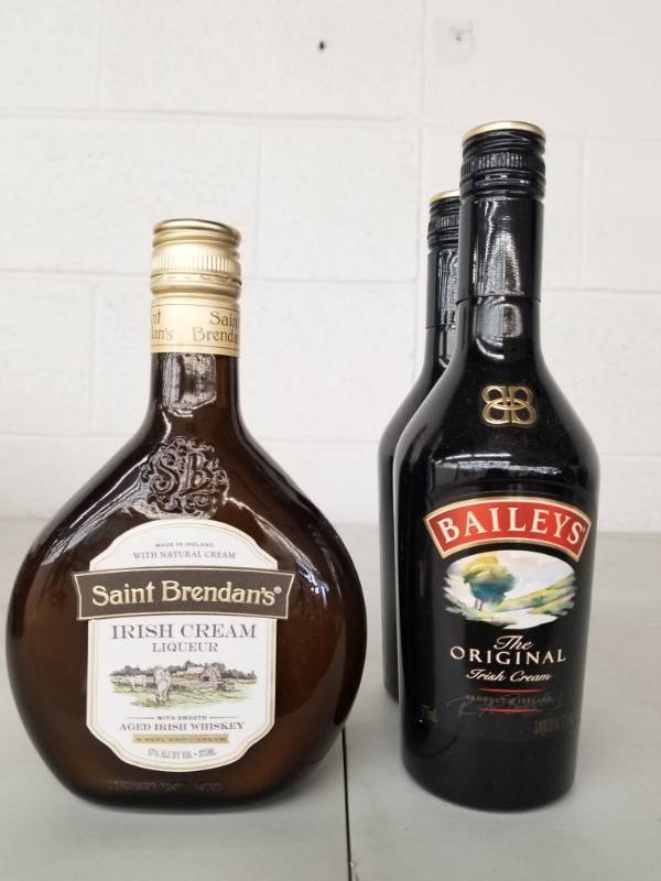 lot 9920 image: (2) Saint Brendans 375ML, (2) Baileys 375ML