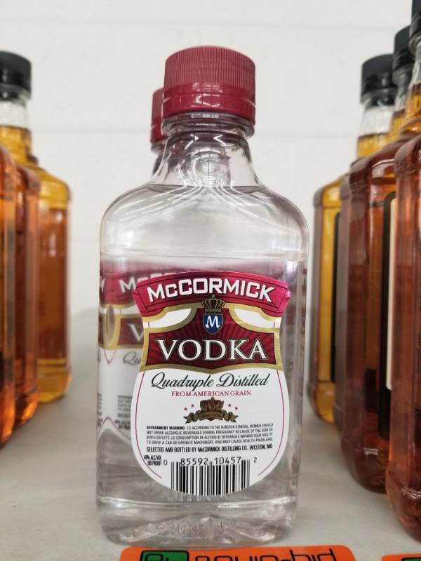 lot 15013 image: (5) McCormick Vodka 200ML
