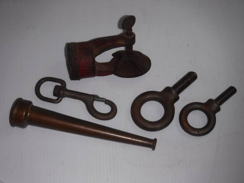 lot 10103 image: antique brass hose nozzle and more