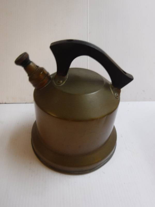 lot 10119 image: Solid Copper tea kettle