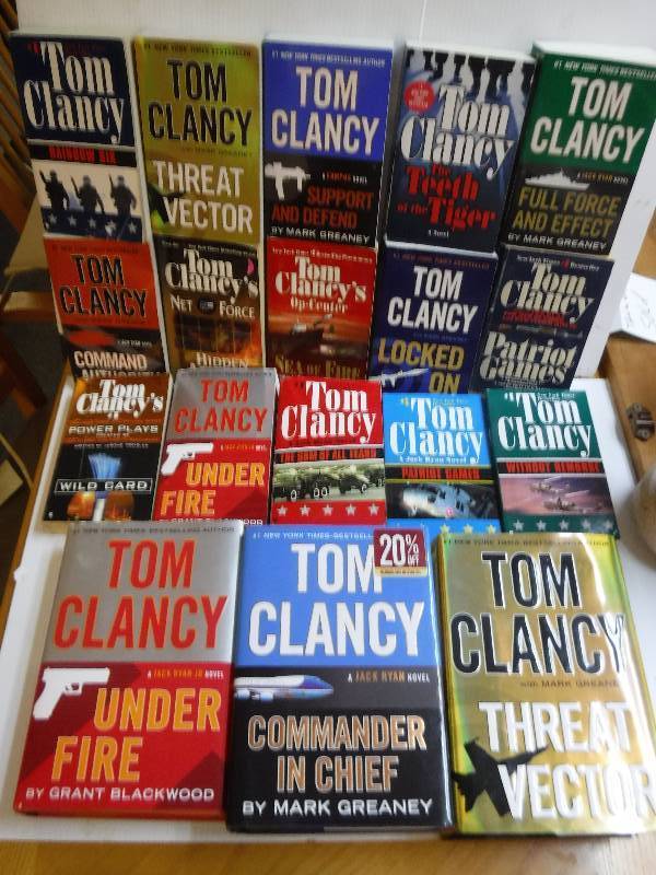 lot 10126 image: Tom Clancy book lot