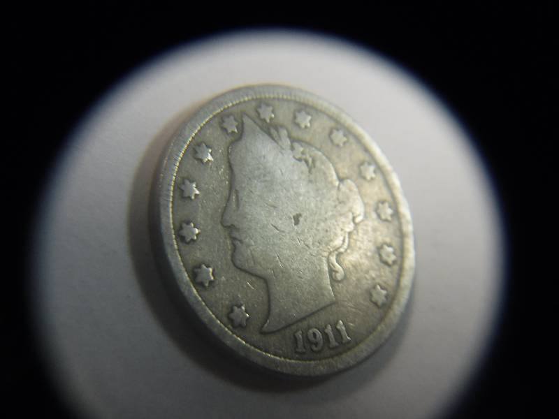 lot 9867 image: Liberty Head V Nickel 1911
