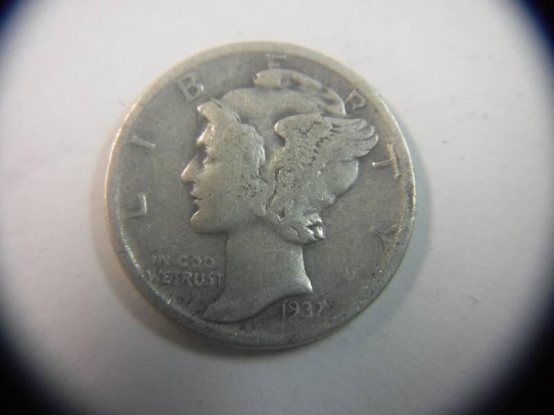 lot 9868 image: Mercury Dime 1937