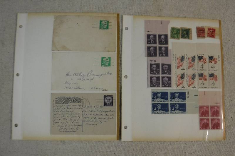 lot 9881 image: Two Pages of Stamps Front and Back #2