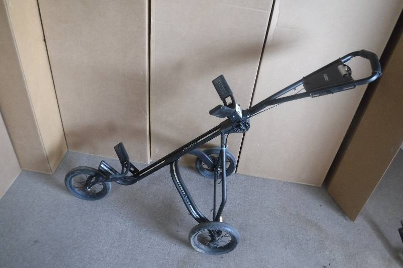 lot 8354 image: golf club caddy on wheels