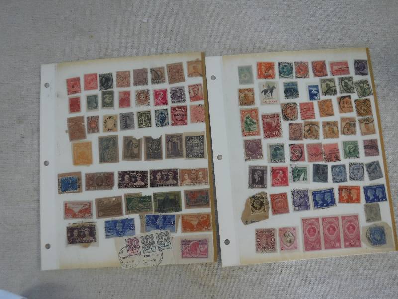 lot 9884 image: Two Pages of Stamps Front and Back #5