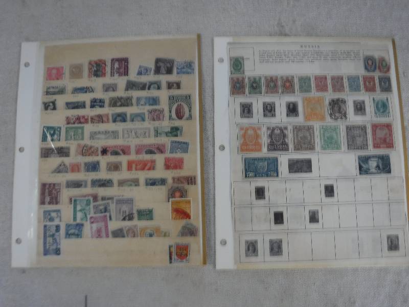 lot 9888 image: Two Pages of Stamps Front and Back #6