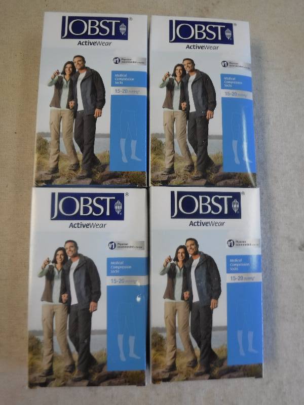 lot 12277 image: Lot of 4 Boxes of Jobst ActiveWear Compression Socks