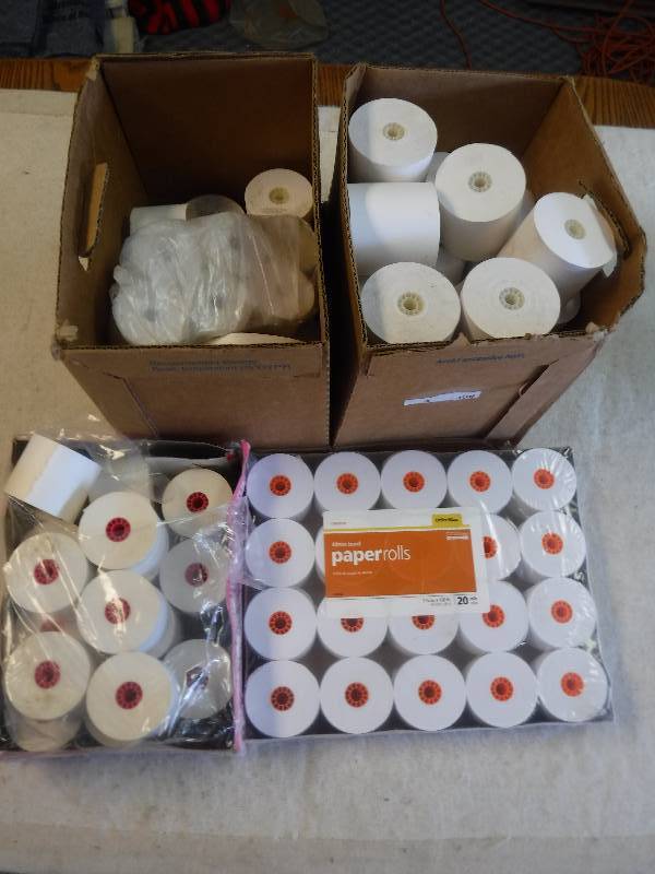 lot 12279 image: Lot of Old Stock Paper Rolls