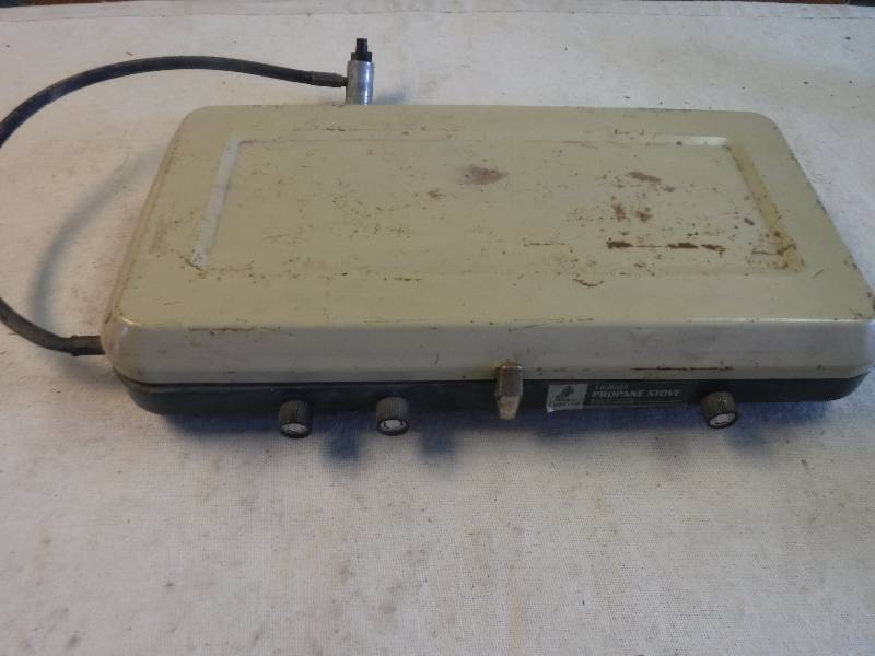 lot 12282 image: Vintage 3 Burner Propane Camp Stove