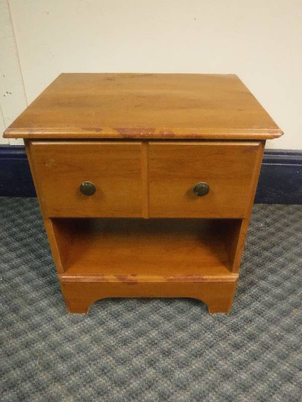 lot 12297 image: Wooden End Table