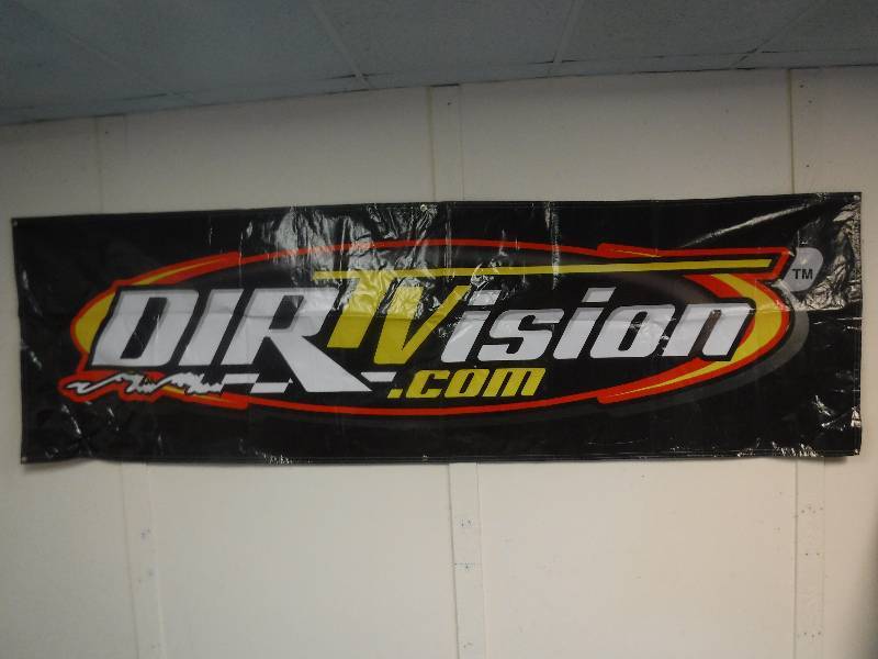 lot 12304 image: DIRTVision Racing Vinyl Banner