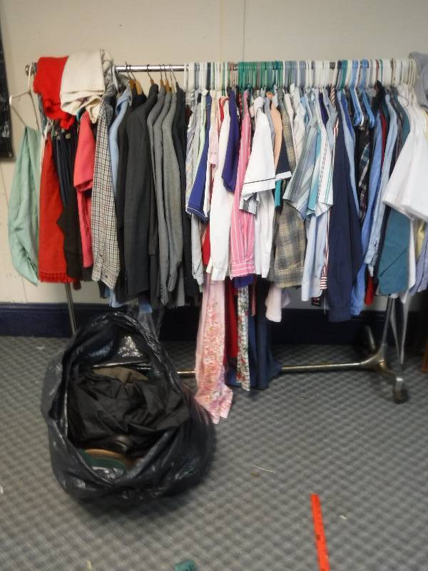 lot 12306 image: Large Lot of Mixed Mens and Womens Clothing