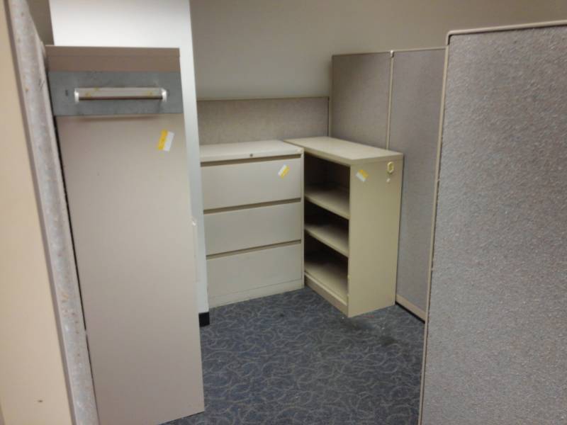 lot 9557 image: Three Drawer Lateral, 5 Shelf Lateral & Book Shelf