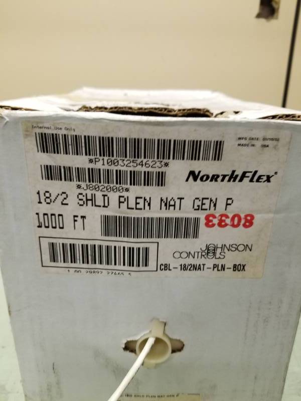 lot 8021 image: NorthFlex 182 Shld Plen Nat Gen Case of Wire