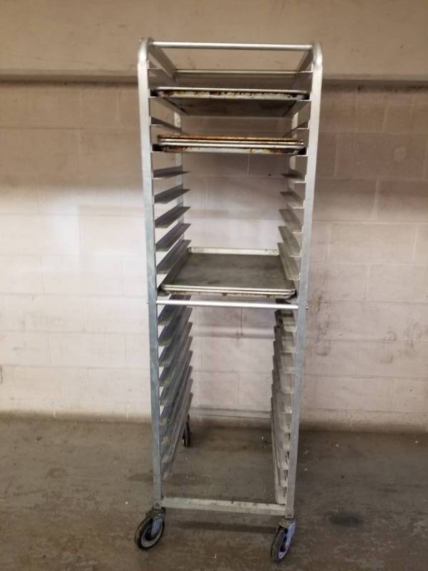 lot 8035 image: Rolling Sheet Pan Rack
