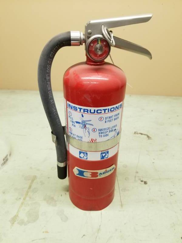 lot 8080 image: Badger Red Fire Extinguisher