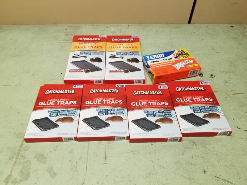 lot 8081 image: Mouse Glue Traps and Liquid Ant Baits